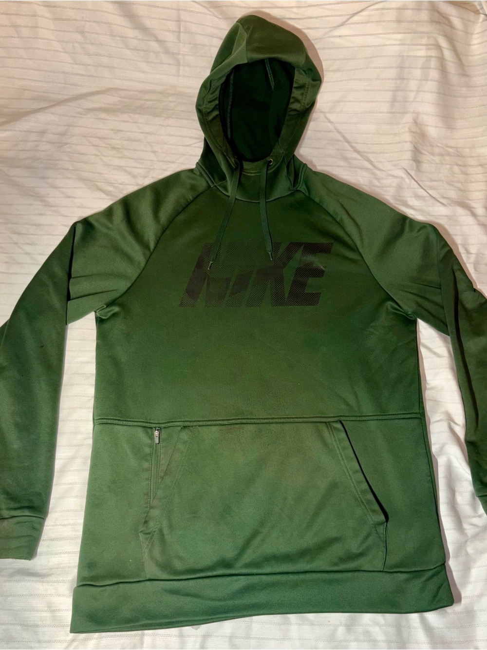 Nike Green Hooded Dri-FIT Pullover